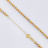 Cadena Gargantilla Militar 2.8gr / 45cm / 3mm Tres Oros +3 18K *