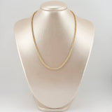 Cadena Gargantilla Militar Lisa 2.8gr / 45cm / 3mm Tres Oros +3 18K ©