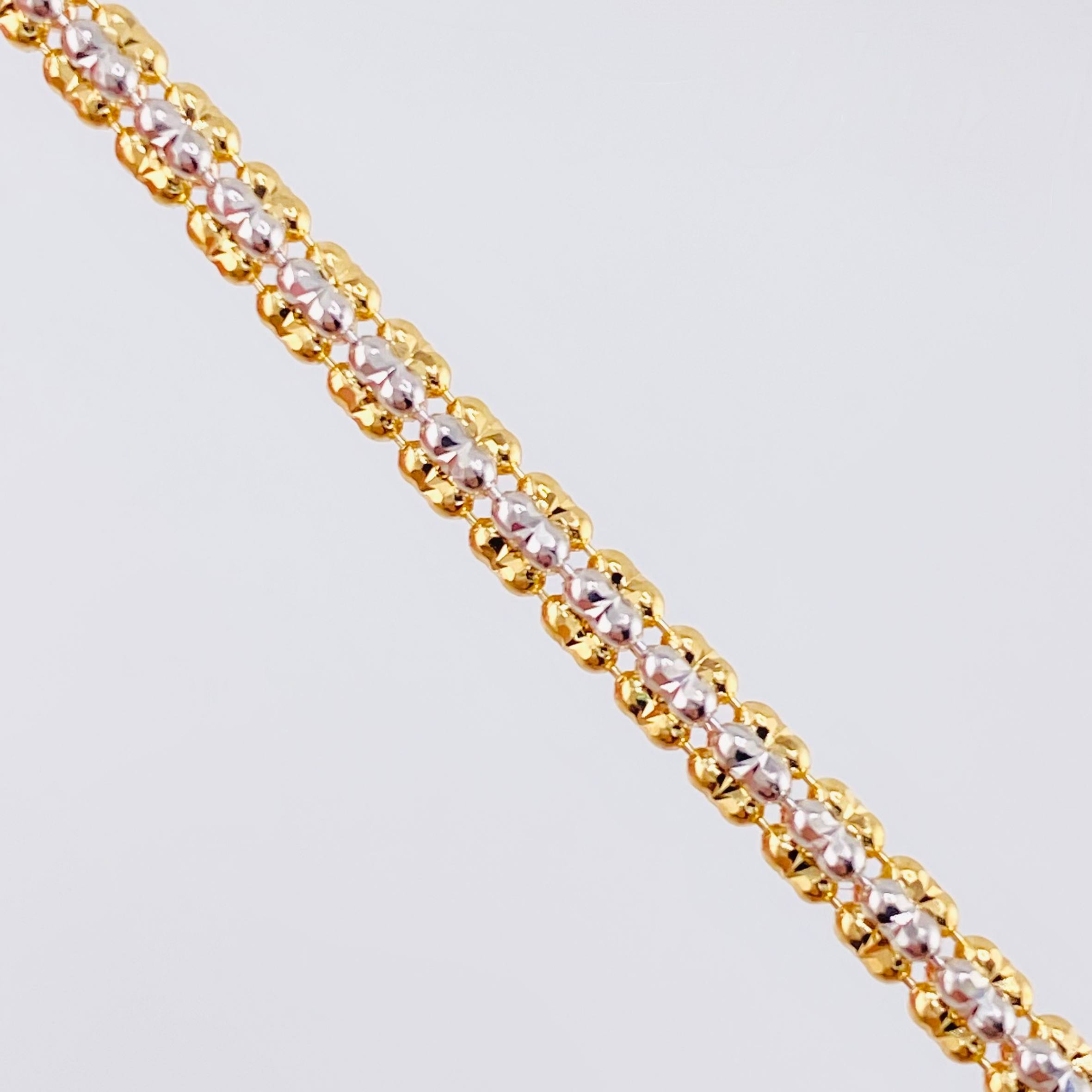 Cadena Ice 18gr / 60cm / 2.6mm Tres Oros +4 18K ©