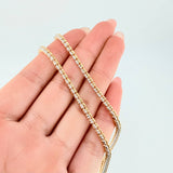 Cadena Ice 18.18gr / 60cm / 2.6mm Tres Oros +4 18K