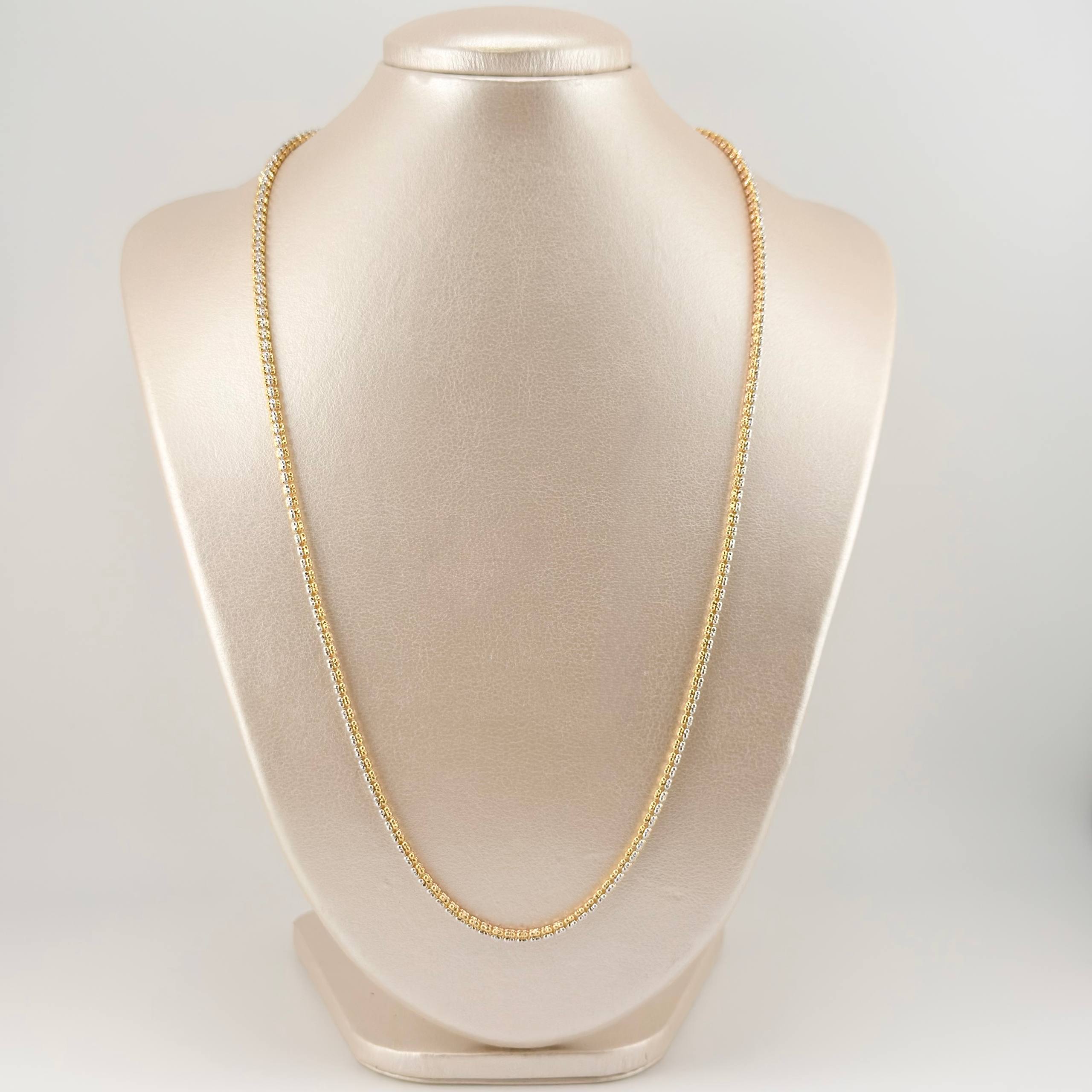 Cadena Ice 18gr / 60cm / 2.6mm Tres Oros +4 18K ©