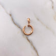 Dije Clavo 1.9gr / 2.6cm / Circones Blancos Oro Rosa 18K $