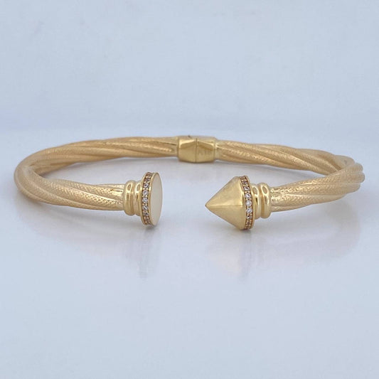 Pulso Entrelazado 12.3gr / 20.4cm / +4 Oro 18K $