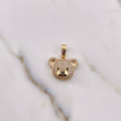 Dije Rostro Oso 2.9gr / 2.1cm / Circones Blancos Negros Oro Amarillo 18K $