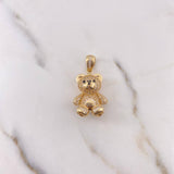 Dije Oso 7.35gr / 3.6cm / Circones Blancos Negros Oro Amarillo 18K $