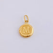 Dije Letra M 0.4 g / 1.6 cm 18K