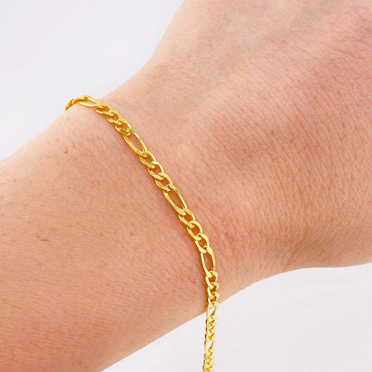 Pulso Figaro 2.2 g / 18.5 cm / 3.35 mm Oro Amarillo 18K