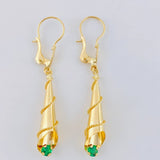 Candongas Lagrima 1.7 g / 3.9 cm Oro Amarillo 18K