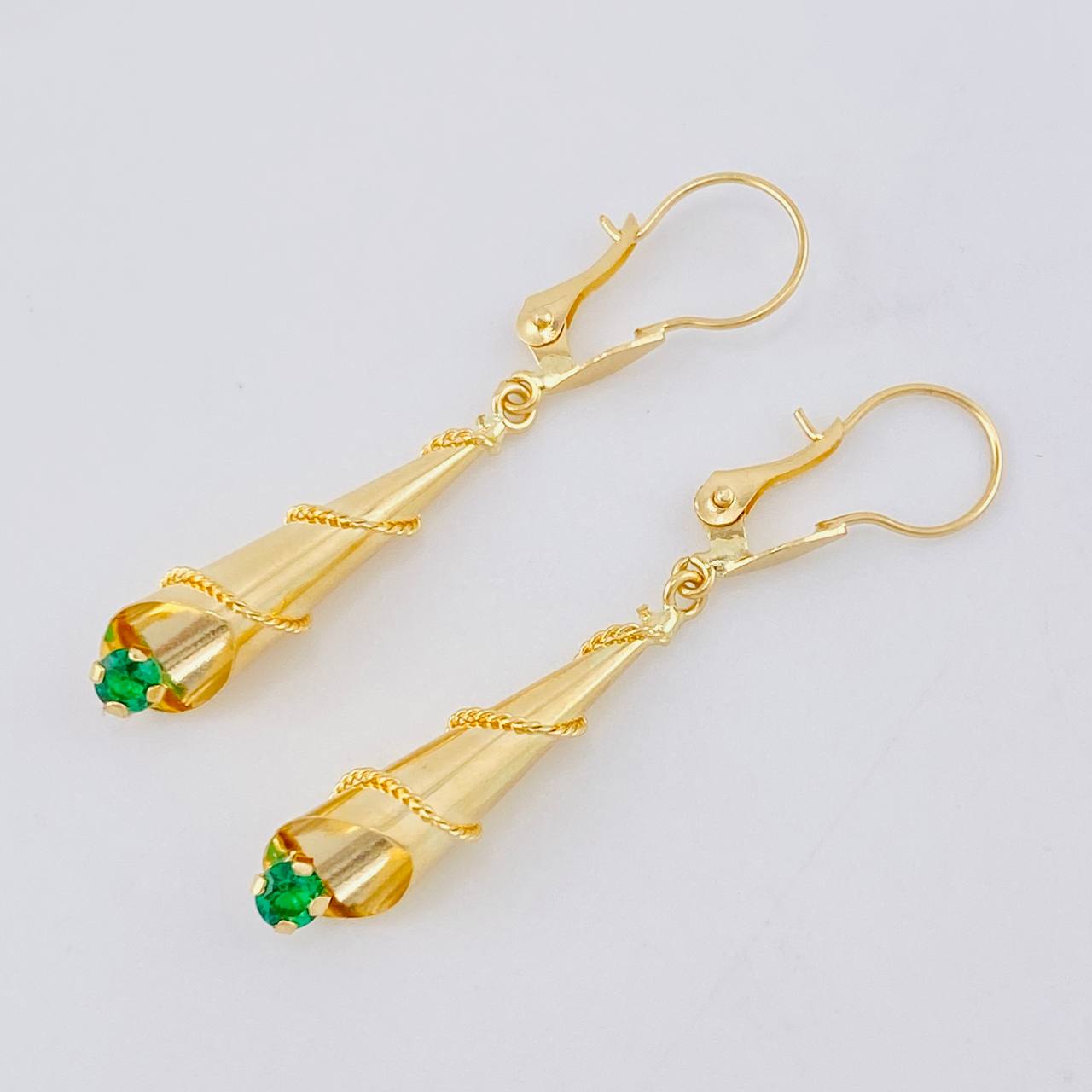 Candongas Lagrima 1.7 g / 3.9 cm Oro Amarillo 18K