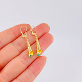Candongas Lagrima Gota 1.7g / 3.9cm Oro Amarillo 18K