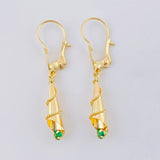 Candongas Lagrima 1.45 g / 3.5 cm Oro Amarillo 18K