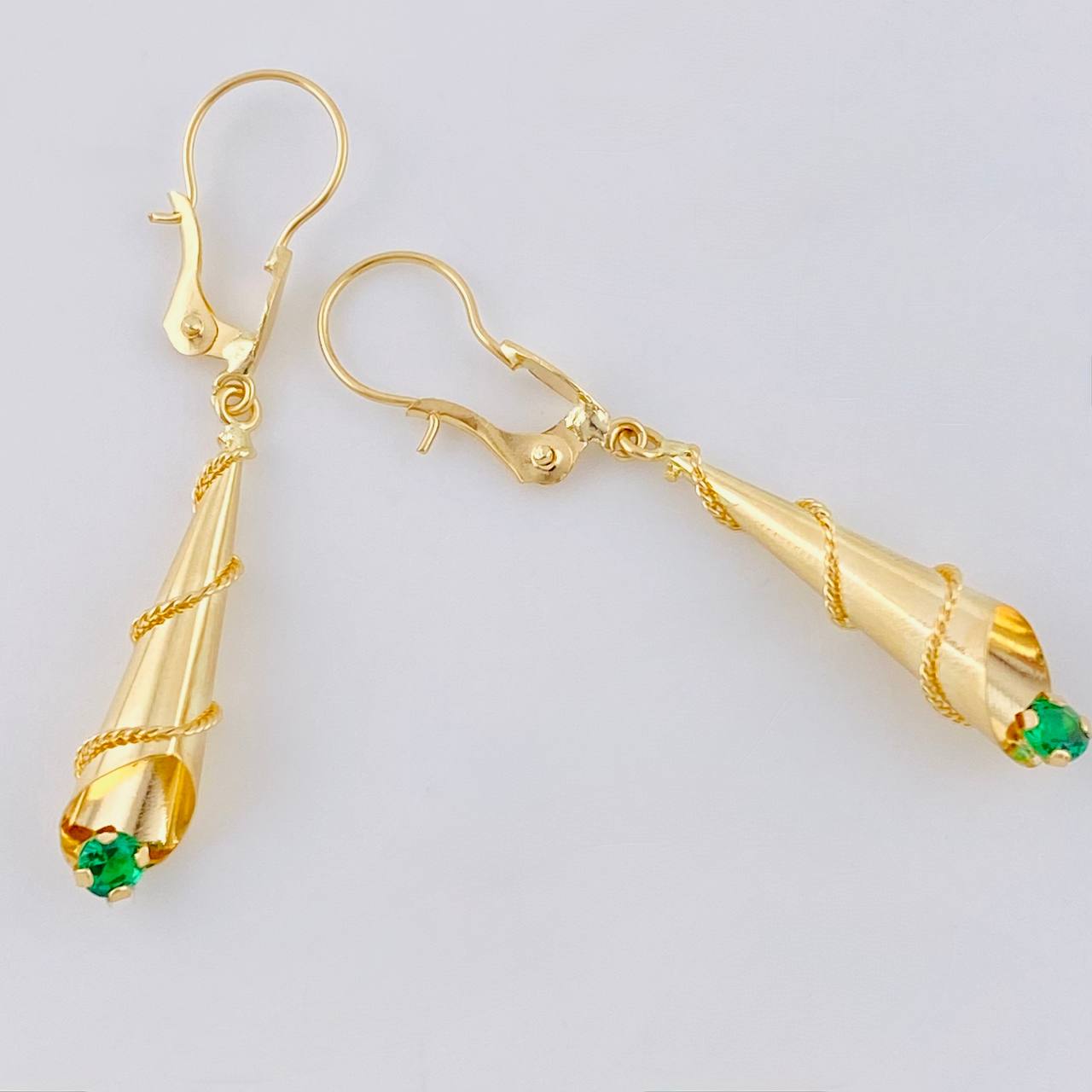 Candongas Lagrima 1.15 g / 3.2 cm Oro Amarillo 18K