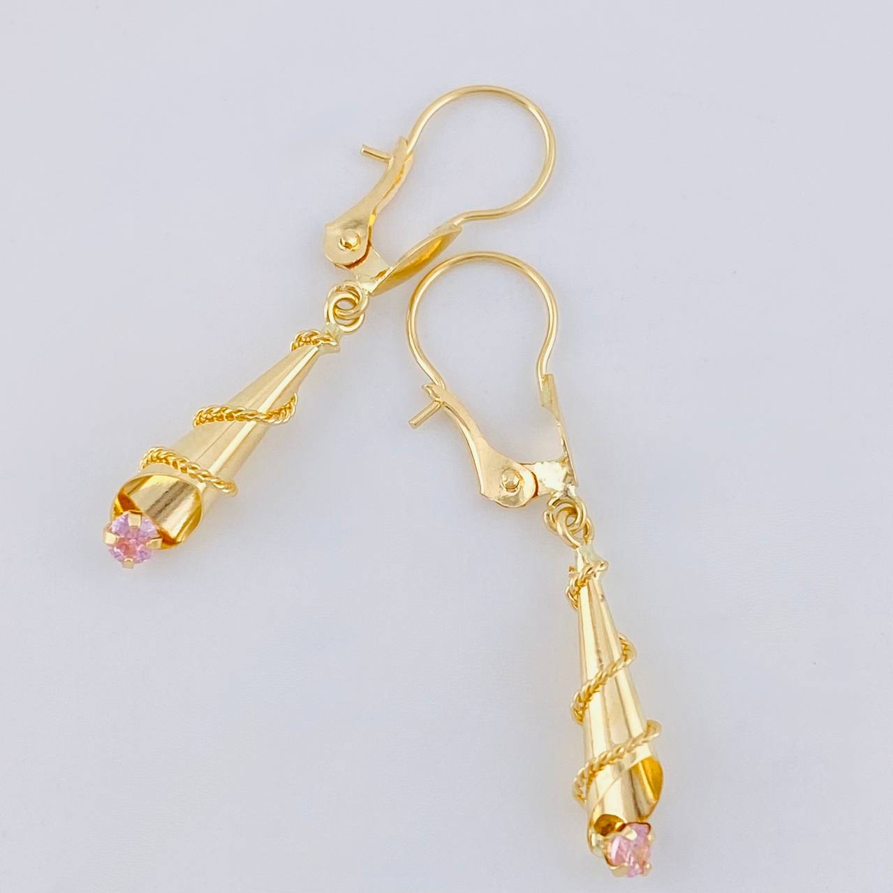 Candongas Lagrima 1.5 g / 3.6 cm Oro Amarillo 18K