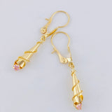 Candongas Lagrima 1.5 g / 3.6 cm Oro Amarillo 18K