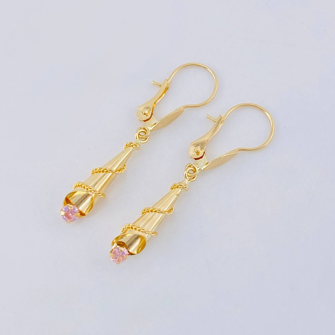 Candongas Lagrima 1.5 g / 3.6 cm Oro Amarillo 18K