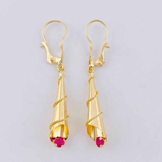 Candongas Lagrima 1.75 g / 3.9 cm Oro Amarillo 18K