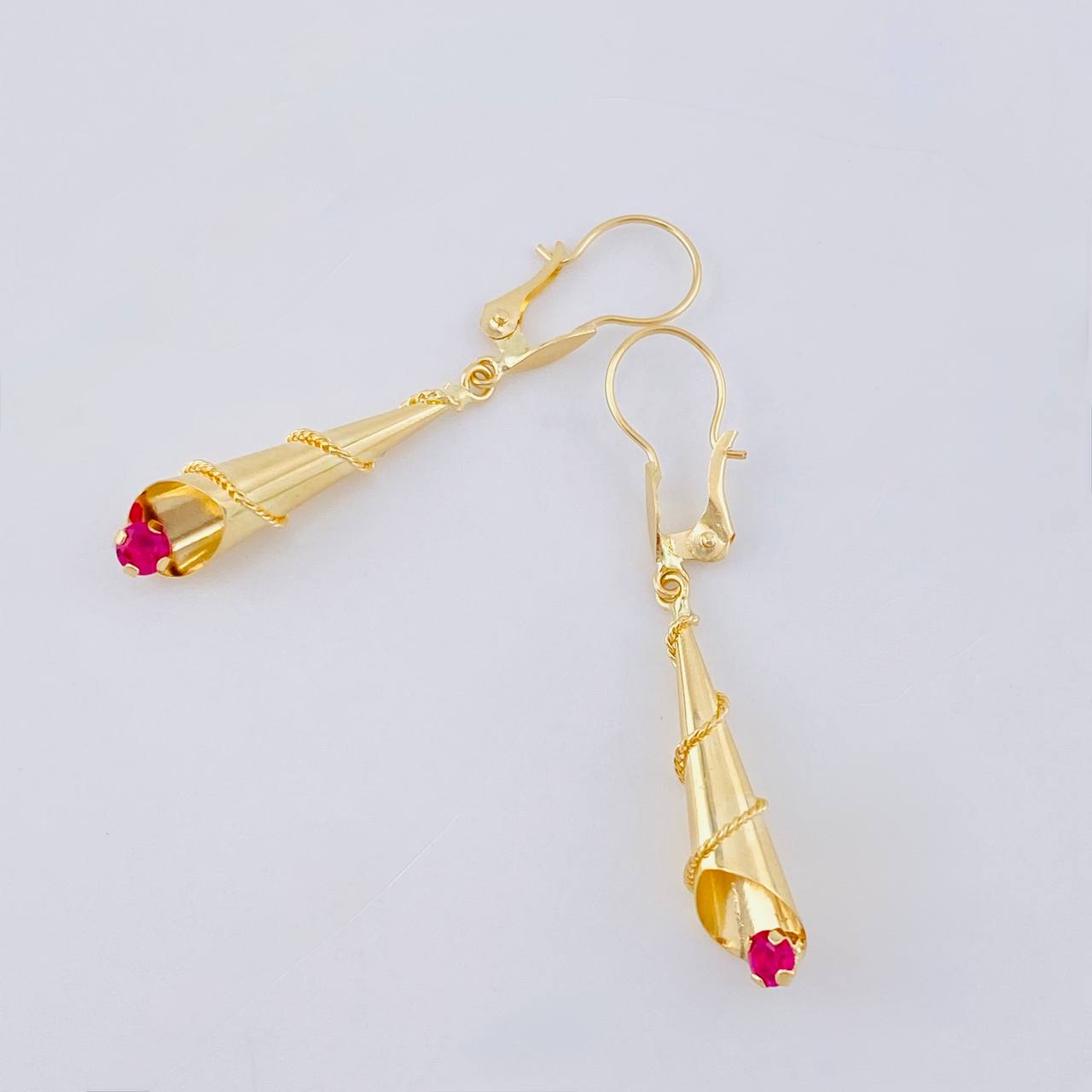 Candongas Lagrima 1.75 g / 3.9 cm Oro Amarillo 18K