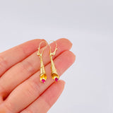 Candongas Lagrima 1.7 g / 3.9 cm Oro Amarillo 18K