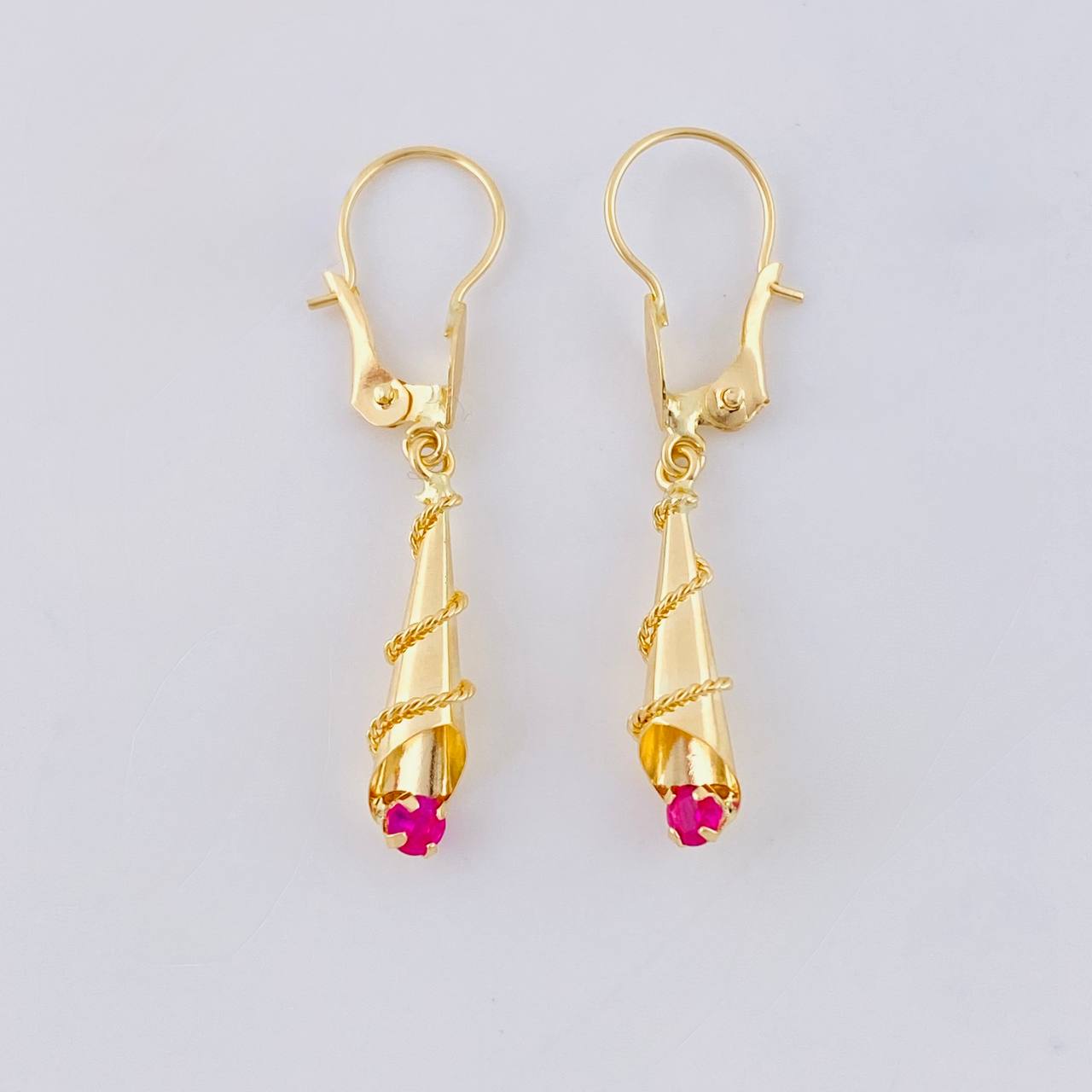 Candongas Lagrima 1.15 g / 3.2 cm Oro Amarillo 18K