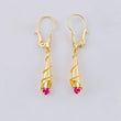 Candongas Lagrima Gota 1.15g / 3.2cm Oro Amarillo 18K