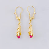 Candongas Lagrima Gota 1.15g / 3.2cm Oro Amarillo 18K