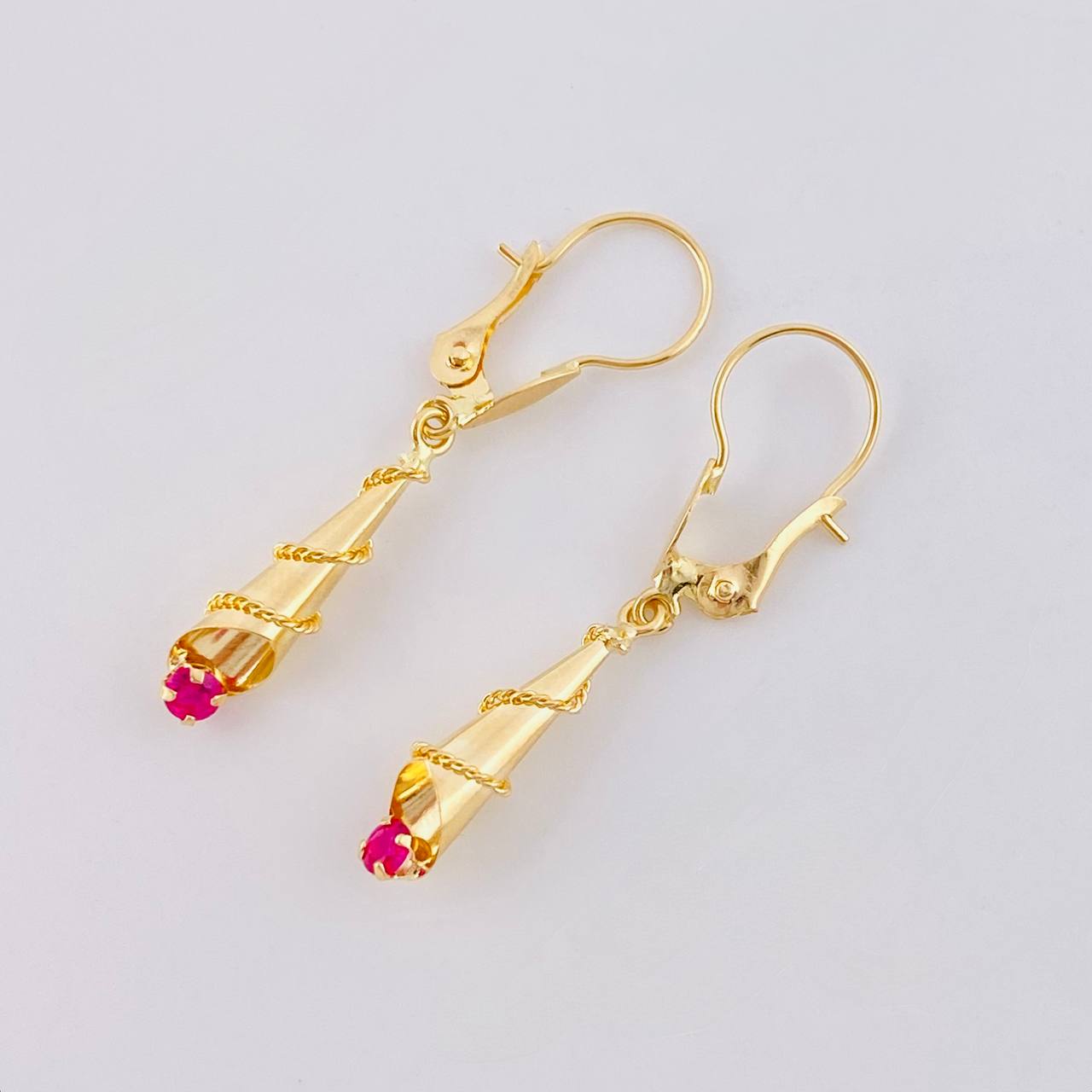 Candongas Lagrima 1.15 g / 3.2 cm Oro Amarillo 18K
