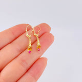 Candongas Lagrima 1.15 g / 3.2 cm Oro Amarillo 18K