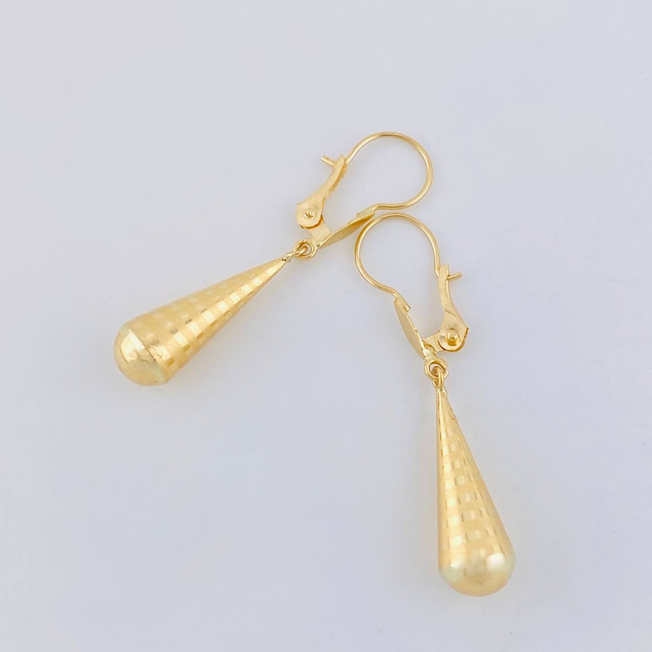 Candongas Lagrima 1 g / 3.4 cm Oro Amarillo 18K
