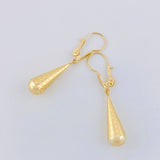 Candongas Lagrima 1 g / 3.4 cm Oro Amarillo 18K