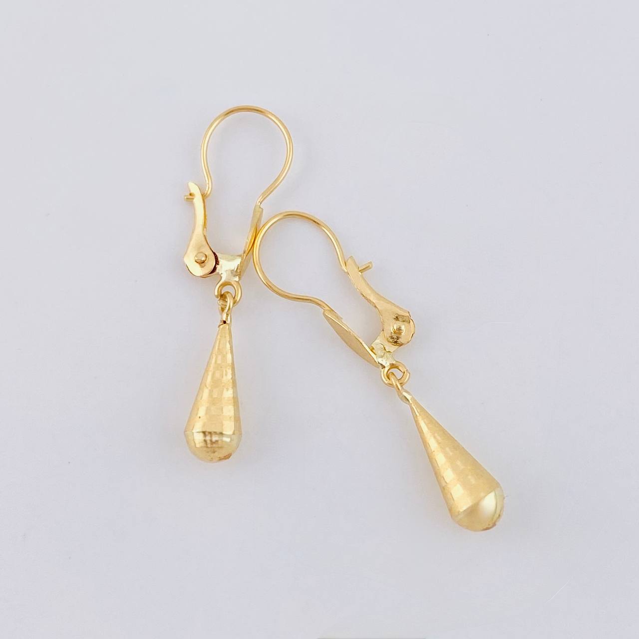 Candongas Lagrima 0.75 g / 2.8 cm Oro Amarillo 18K