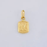 Dije Letra X 0.35 g / 1.4 cm Oro Amarillo 18K
