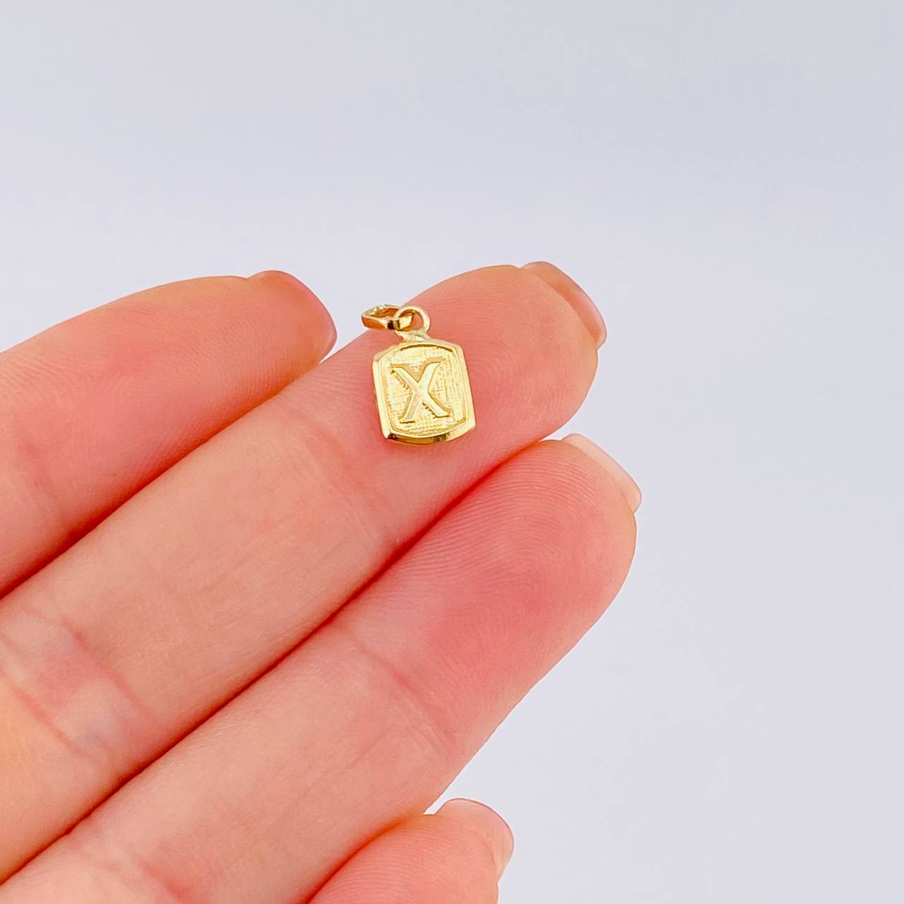 Dije Letra X 0.35 g / 1.4 cm Oro Amarillo 18K