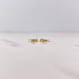 Candongas Rose 0.6gr / 0.8cm / Lisas Oro Amarillo 18K $