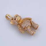 Dije Oso Articulado Corbatin 4.05gr / 2.5cm / Oro 18K $