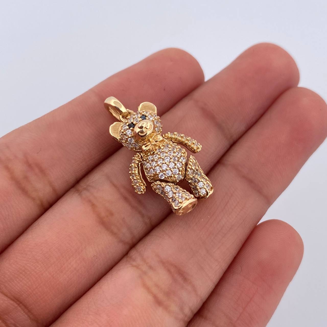 Dije Oso Articulado Corbatin 4.05gr / 2.5cm / Oro 18K $
