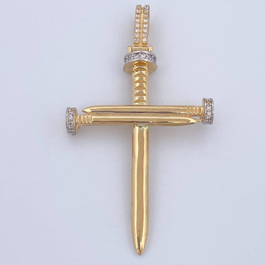 Dije Cruz Clavo 5.85gr / 5.7cm / Oro 18K $