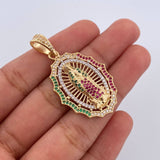 Dije Virgen de Guadalupe 6.8gr / 4.2cm / Oro 18K $