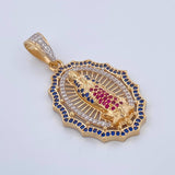 Dije Virgen Guadalupe 6.9gr / 4.3cm / Oro 18K $