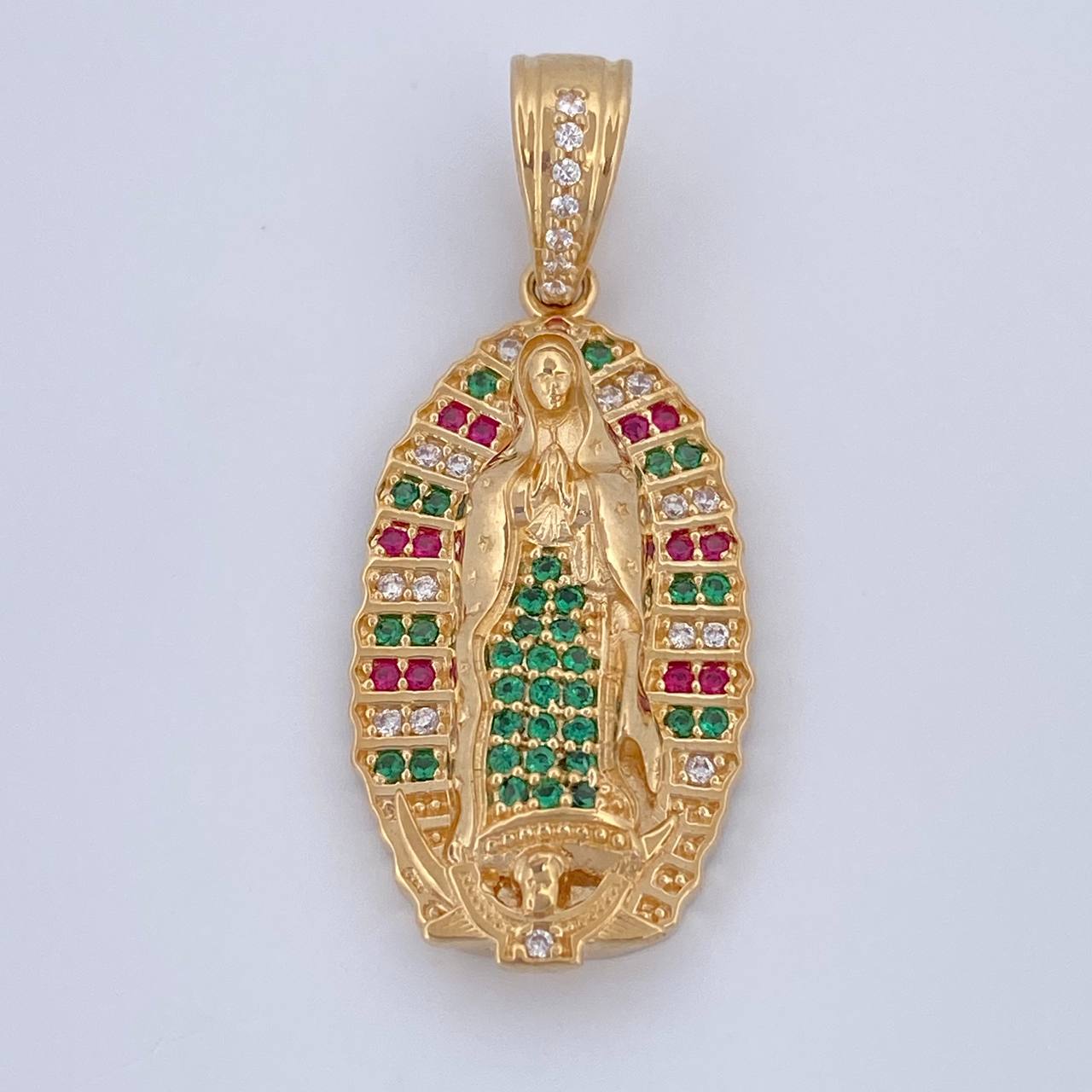 Dije Virgen Guadalupe 5.55gr / 3.4cm / Oro 18K $
