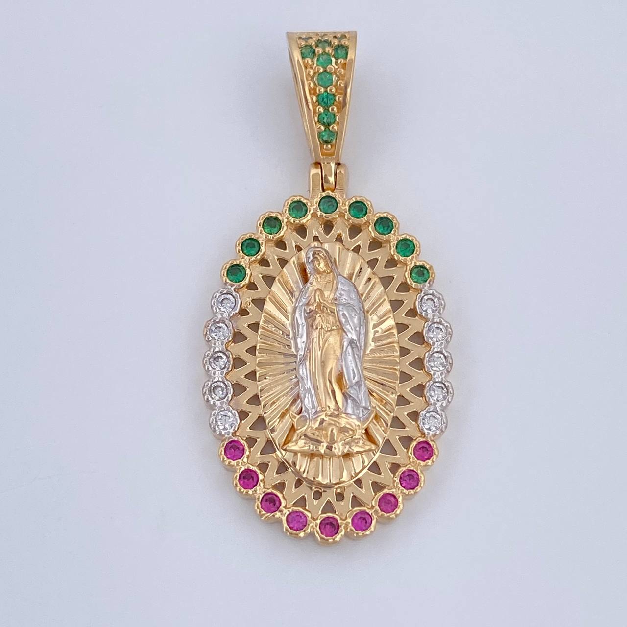 Dije Virgen de Guadalupe 4.35gr / 3.4cm / Oro 18K $