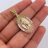 Dije Virgen de Guadalupe 4.35gr / 3.4cm / Oro 18K $
