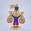 Dije Pato Bolsas Dinero 36.65gr / 6.6cm / Oro 18K $