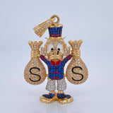 Dije Pato Bolsas Dinero 16.15gr / 5cm / Oro 18K $