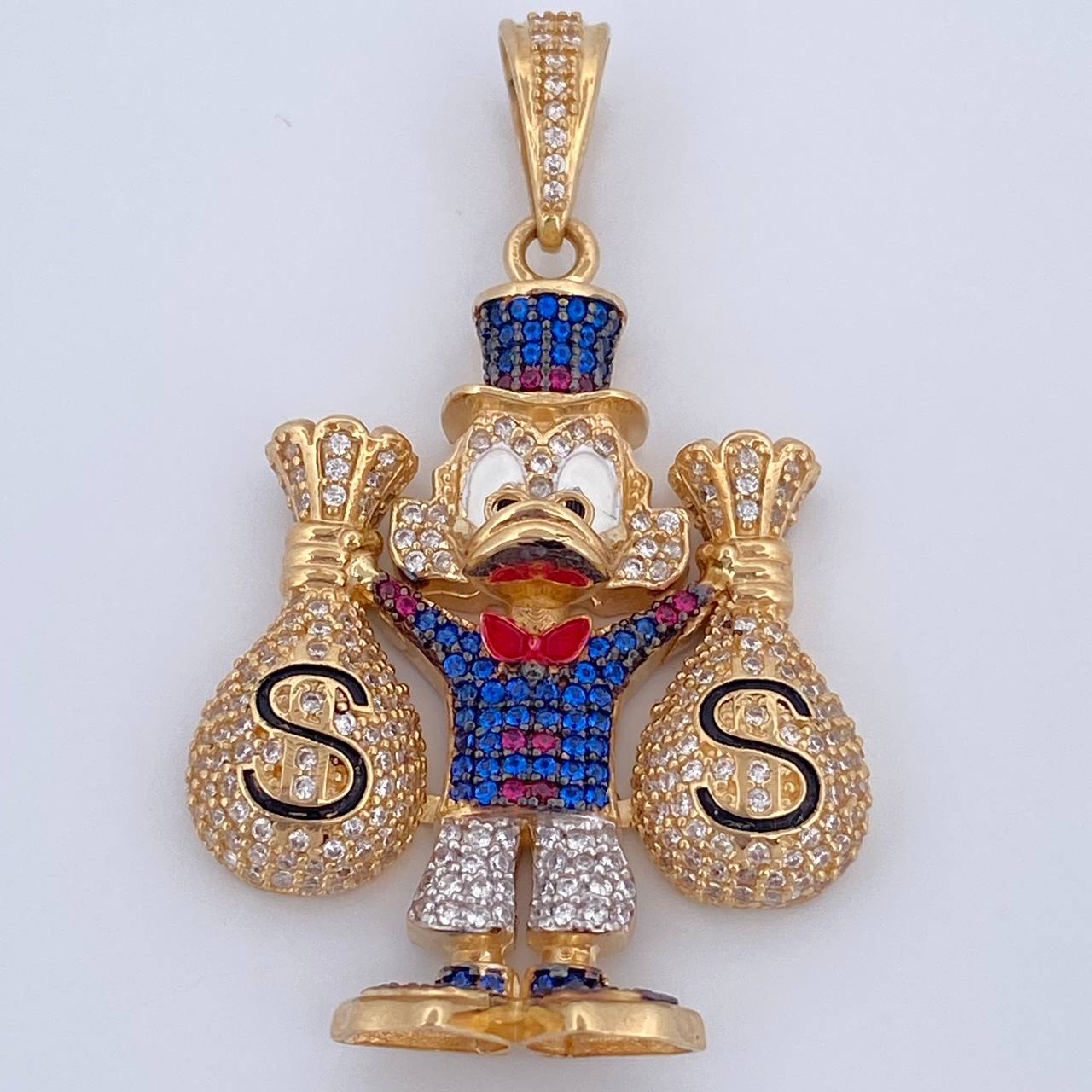 Dije Pato Bolsas Dinero 16.15gr / 5cm / Oro 18K $
