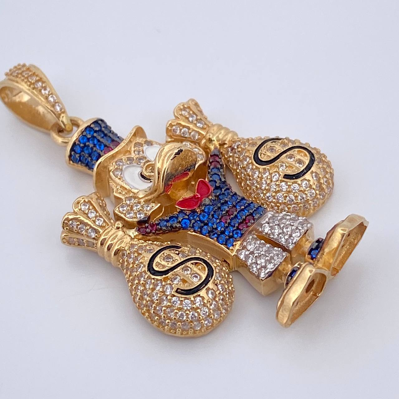 Dije Pato Bolsas Dinero 16.15gr / 5cm / Oro 18K $