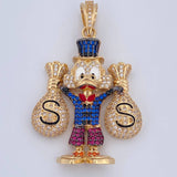 Dije Pato Bolsas Dinero 15.3gr / 4.7cm / Oro 18K $