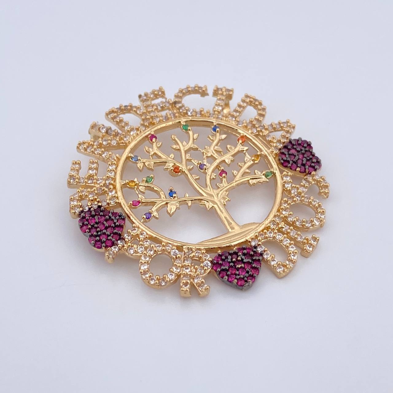 Dije Bendecida Por Dios 7.2gr / 3.5cm / Oro 18K $