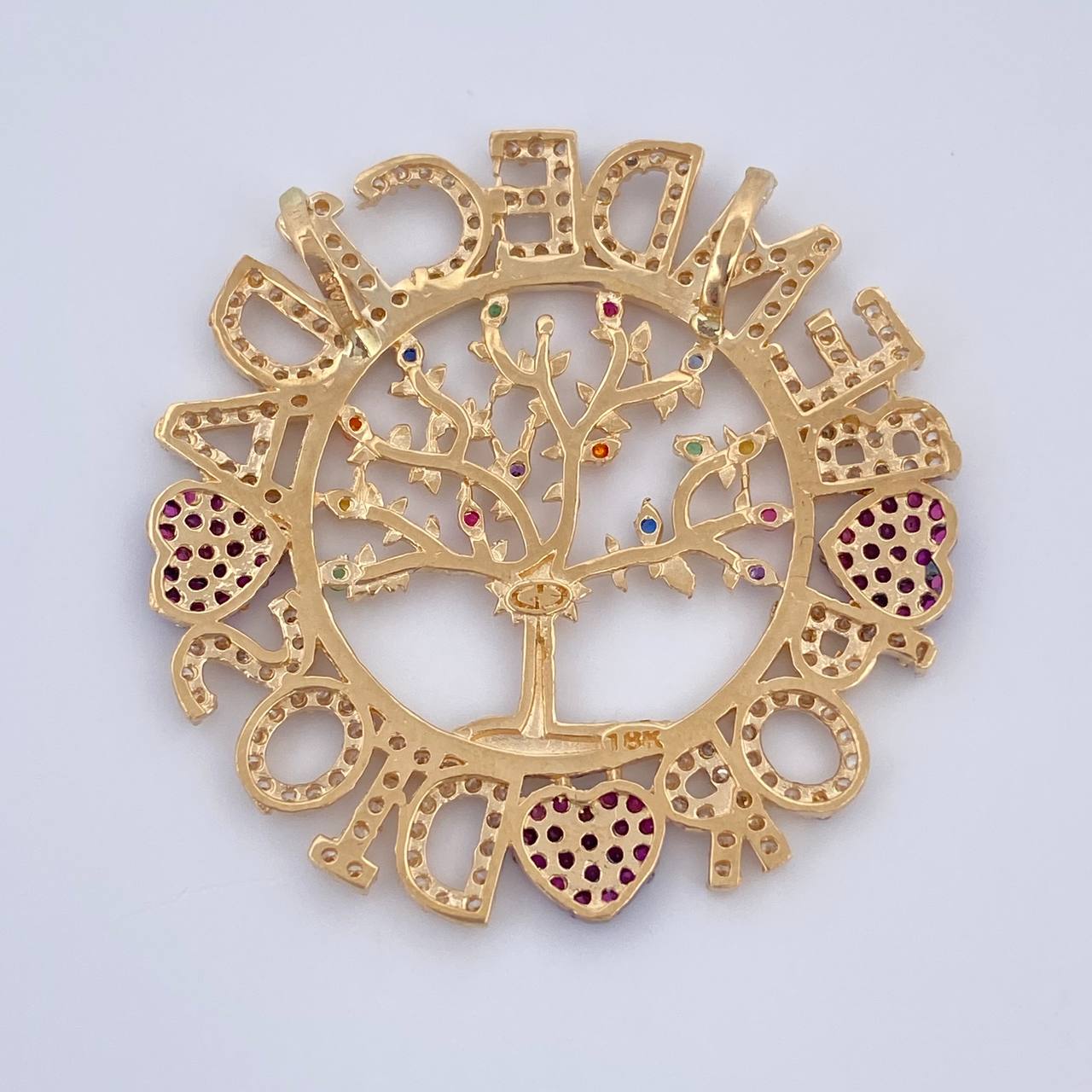Dije Bendecida Por Dios 7.2gr / 3.5cm / Oro 18K $