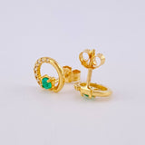 Topos Aro Parcial Esmeraldas 24pts - Diamantes 30pts 1.55gr / Oro 18K