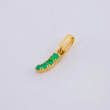 Dije Trinity Esmeraldas 13pts 0.65gr / 1.5cm / Oro 18K
